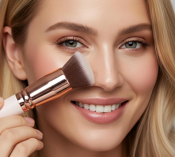 Lamora Flat Top Kabuki Foundation Brush - Liquid Cream Powder Face Brush