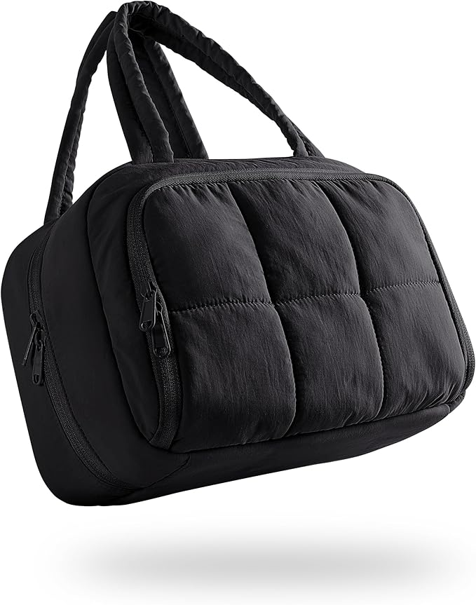 Marscamd Travel Makeup Bag for Women, Medium Size, Puffy Cosmetic Organizer