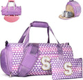 Vogewood Birthday Gift for Tween, Girls Travel Duffle Bag with Makeup Pouch