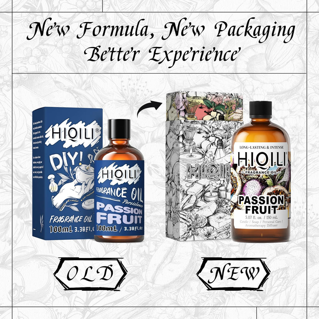 HIQILI Passion Fruit Fragrance Oil for Candle, Soap Making & Diffuser