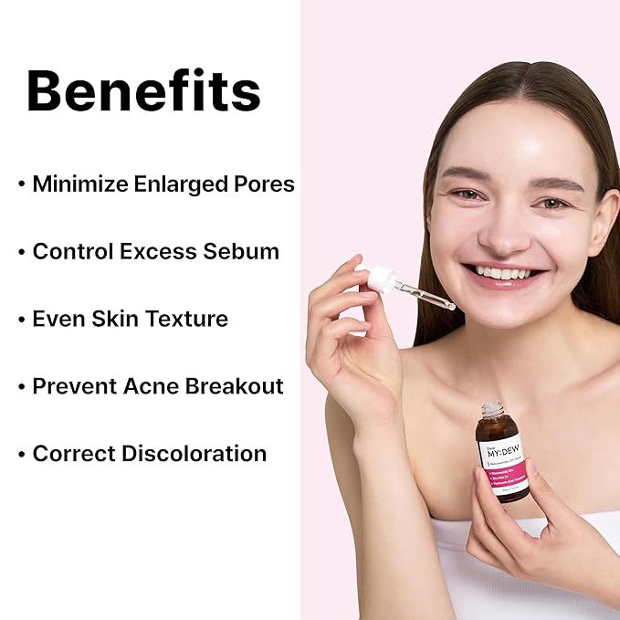 DearMYDEW 12% Niacinamide Serum with 1% Zinc PCA, Pore Minimizer for Face, Control Excess Oil and Sebum, Improve Uneven Skin Tone, Discoloration Correcting, Fast Absorbing, Korean Skincare, 1Fl Oz