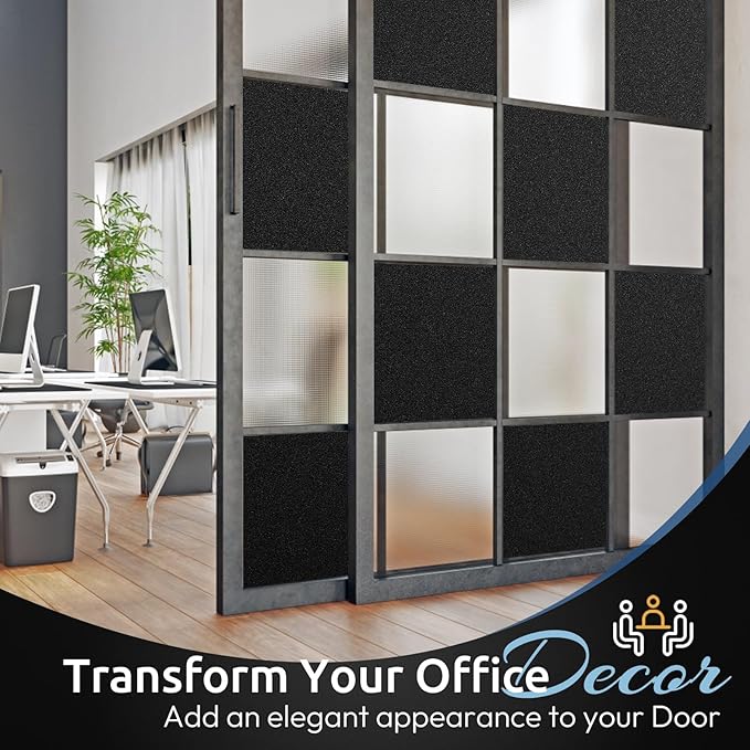 rabbitgoo Blackout Window Film, Sun Heat Blocking Privacy Cover for Glass, Removable Opaque Room Darkening Dark Black Out Window Covers Tint Shades for Home Day Sleep Light Blocker 35.4 x 78.7 Inches