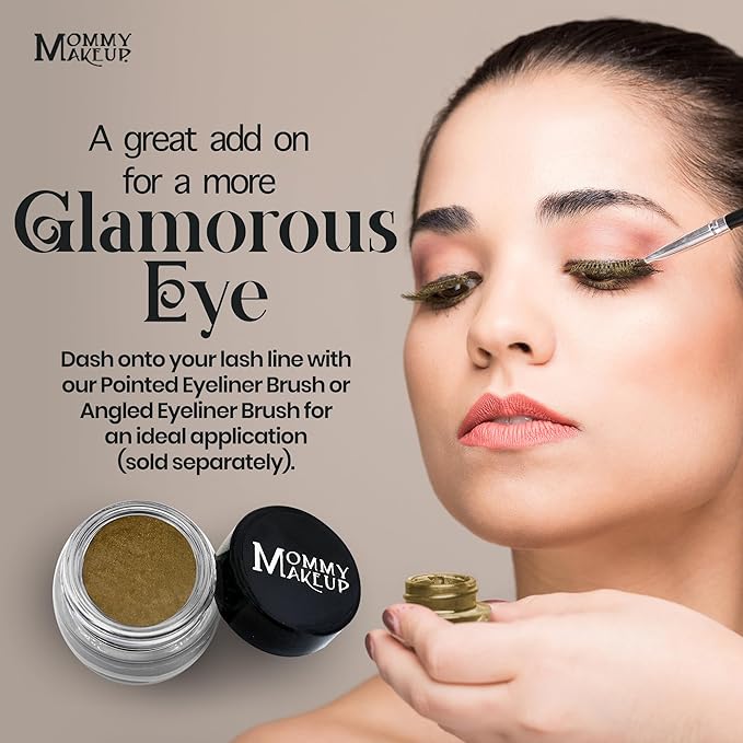 Mommy Makeup Waterproof Stay Put Gel Eyeliner Pot with Micropigments