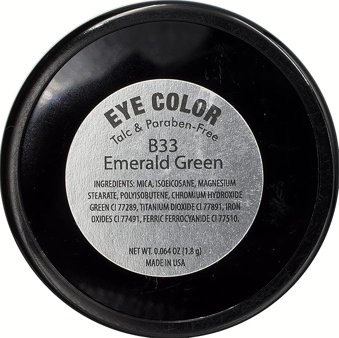 Pure Ziva Emerald Green Matte Opaque Pressed Powder Single Vegan Eyeshadow; Talc, Paraben & Cruelty Free