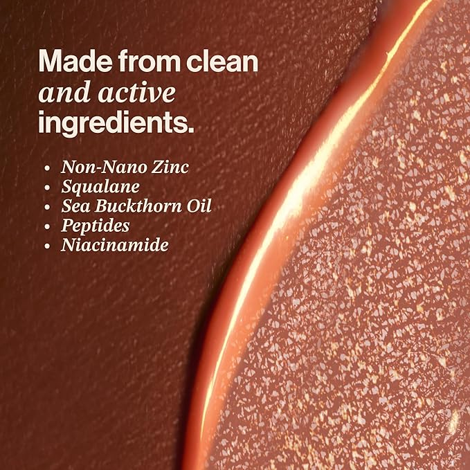 Good Weather Skin The One Warm Glow Daily Sun Cream SPF 30 – Hydrating Mineral Sunscreen for Face & Neck, Sensitive Skin Safe, with Zinc, Niacinamide, Squalane & Sea Buckthorn, 1 oz