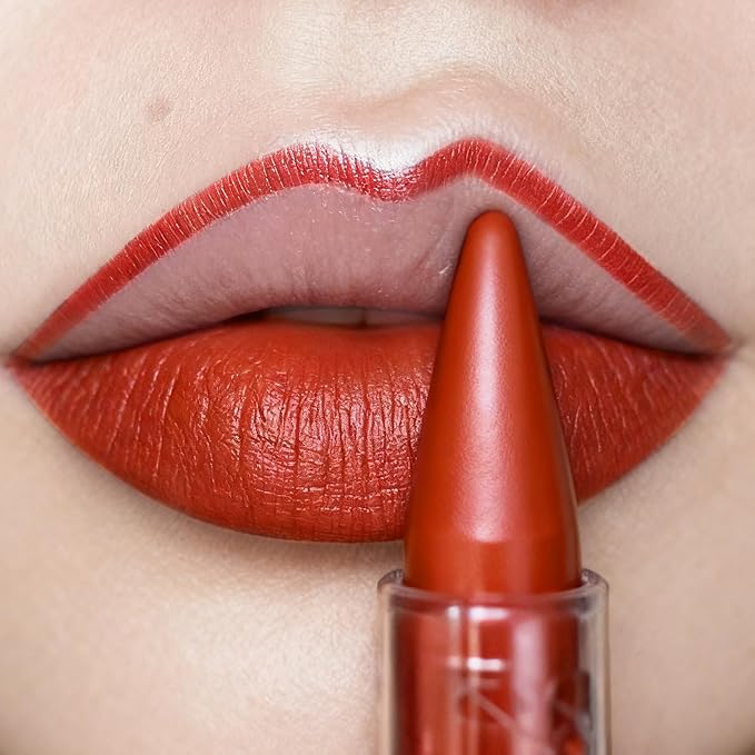 Depuplum Orange Red Lipstick Gradient Matte Lip Liner Combo Women