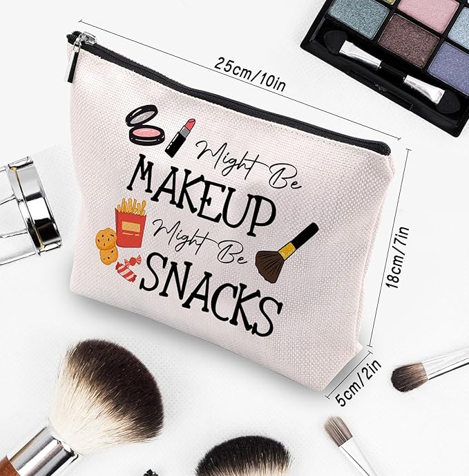CEASQVAA Snack Bags, Emergency Food Bag Packing Cubes for Women Trip Gifts Favors Travel Bag Essentials, Emergency Snacks Bag Makeup Cosmetic Bag Pouch