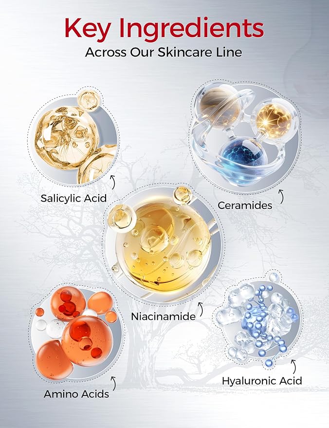 NING DERMOLOGIE Korean Skin Care Set Anti Aging: 8-Step Tembusu Essence Skincare Gift Set for Women - Complete Facial Care Kit for Cleansing, Exfoliating, Masking & Moisturizing