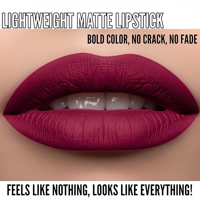 Mynena Hydrating Berry Red Matte Liquid Lipstick Long Lasting - Lisy