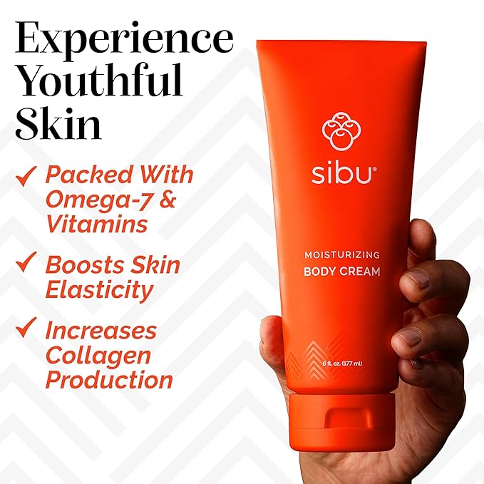 sibu Sea Buckthorn Moisturizing Body Cream & Lotion (6oz)