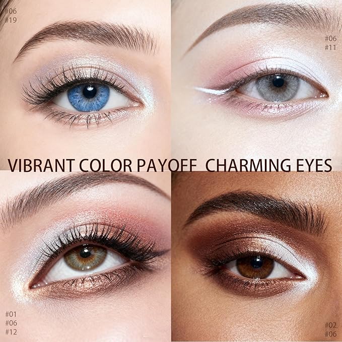 Euphily Matte Cream Eyeshadow Stick, Waterproof Eye Shadow Stick, Long-Lasting and Blendable High Pigmented Single Eyeliner Makeup for Women, 6 Oyster