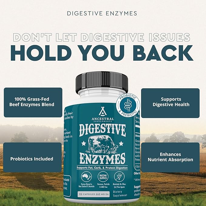 Ancestral Supplements Digestive Enzymes for Women & Men, 90 Ct