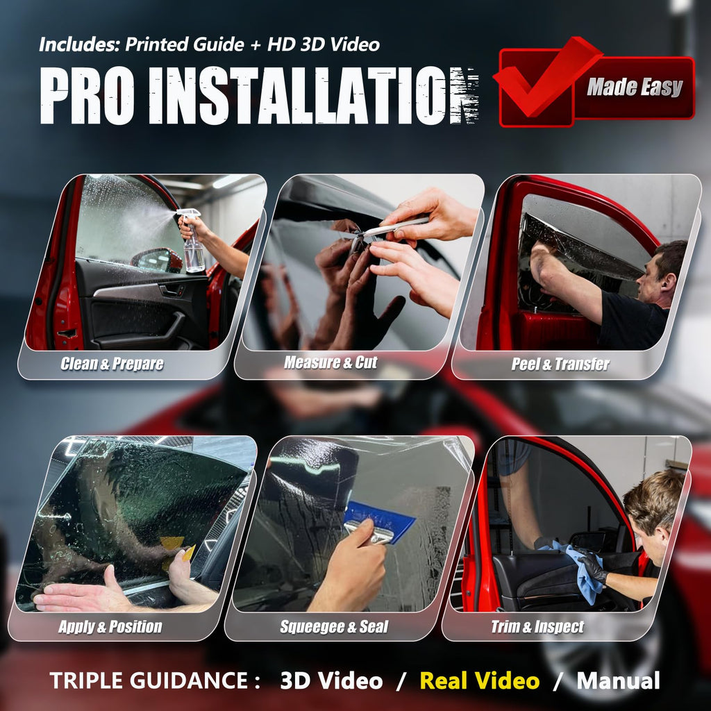 Vepagoo Ceramic Car Window Tint Film 35% VLT, 24" x25FT