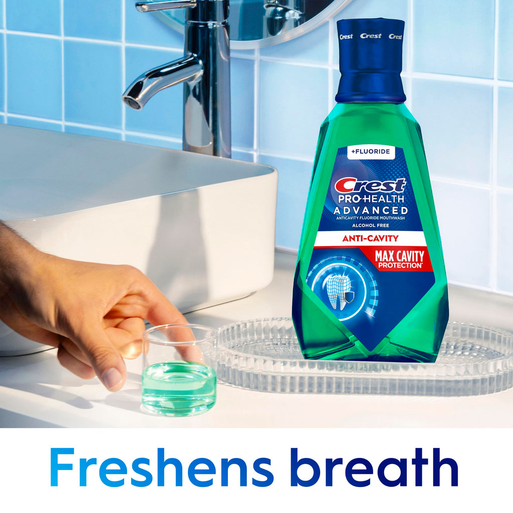 Pro-Health Advanced Maximum Cavity Protection Mouthwash - Alcohol-Free -Mild Mint - 2x1L