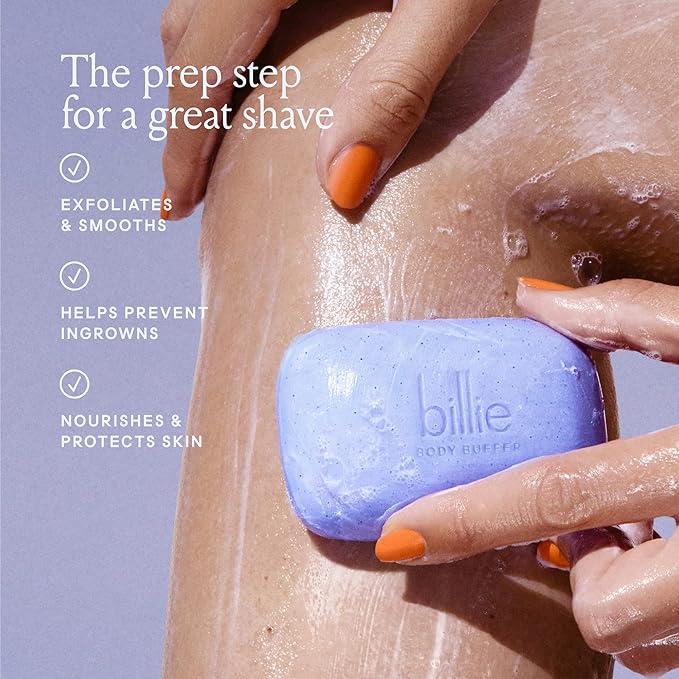 Billie Body Buffer, Pre-shave Body Exfoliator Bar, 3.5 oz