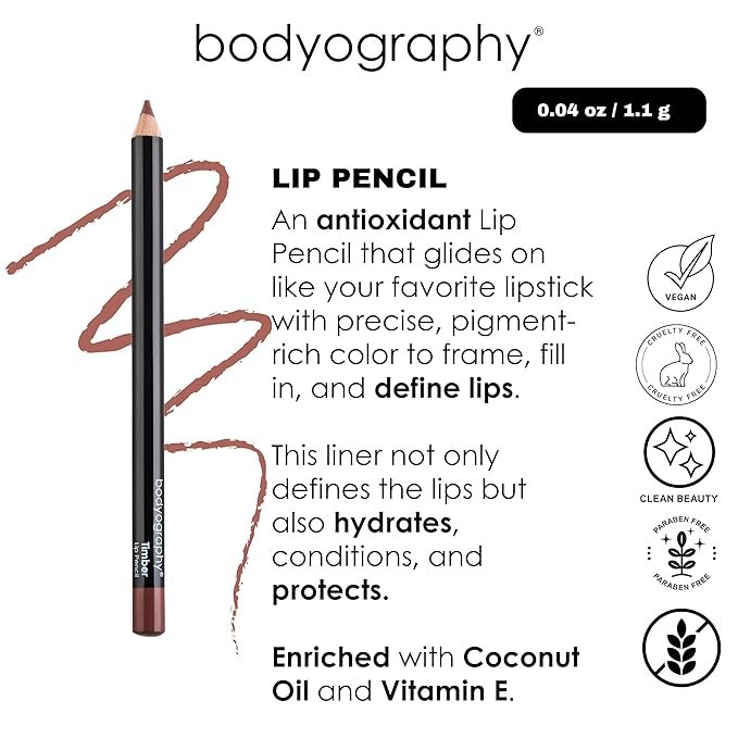 Lip Pencil - Heatherberry by Bodyography for Women - 0.04 oz Lip Pencil
