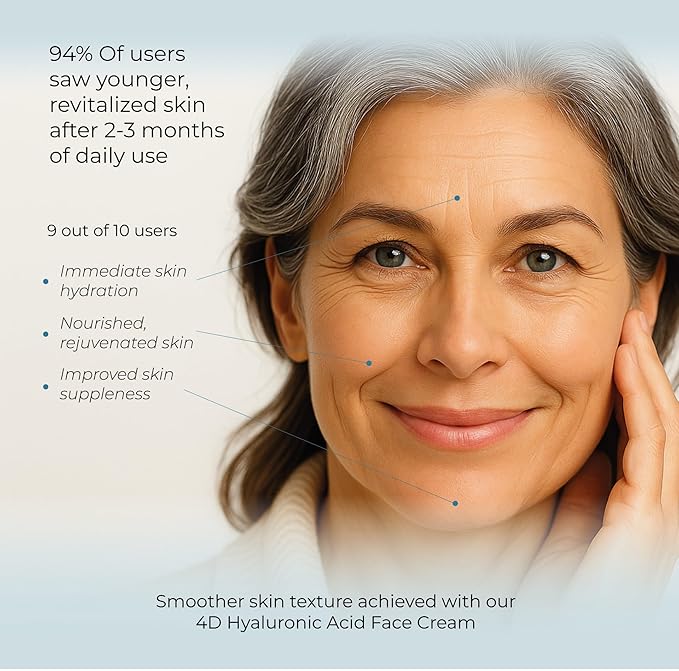 Anti-Aging Face Cream 5% Marine Collagen 3% Retinol 5% Hyaluronic Acid - Wrinkle Firming Moisturizer Face Neck - Professional Strength 1 Finger Cream Dispenser -