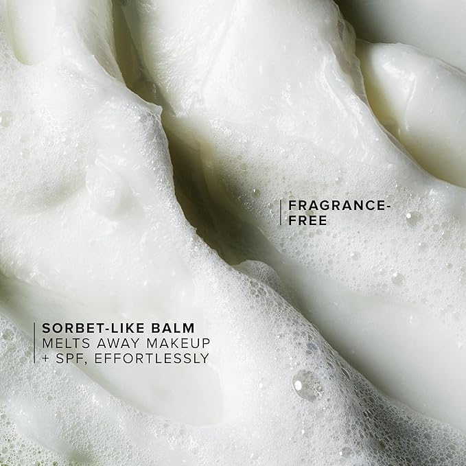 Farmacy Sensitive Skin Makeup Remover Cleansing Balm - Green Clean Waterproof Makeup Remover Balm + Oil Cleanser for Face - Melts Make Up + SPF - Hydrates + Softens Skin - Fragrance-Free (200ml)