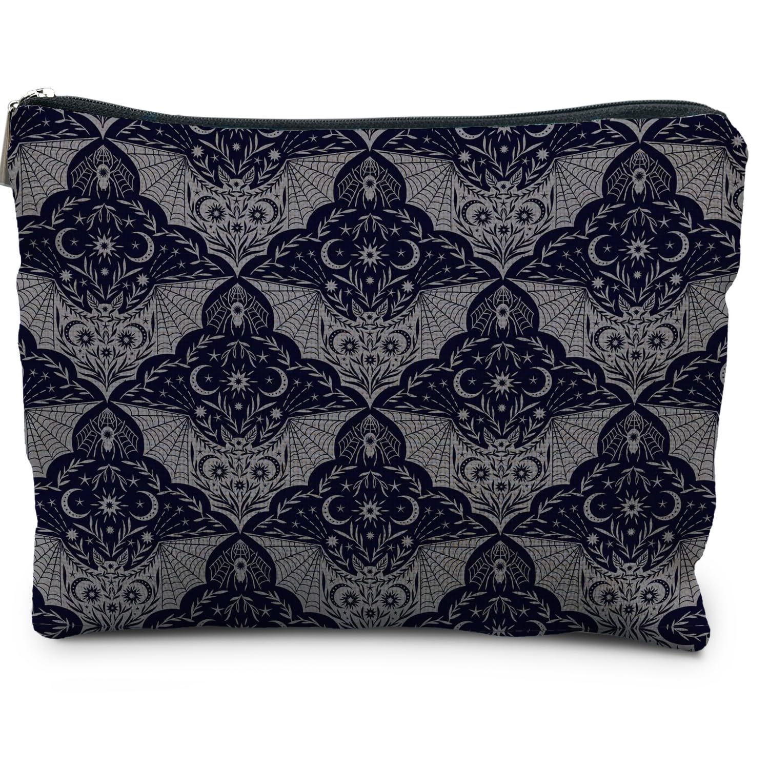 RYYCDOI Goth Gothic Makeup Bag, Halloween Makeup Bag Gifts for Women, Bat Spider Halloween Cosmetic Bag, Gothic Gifts for Women