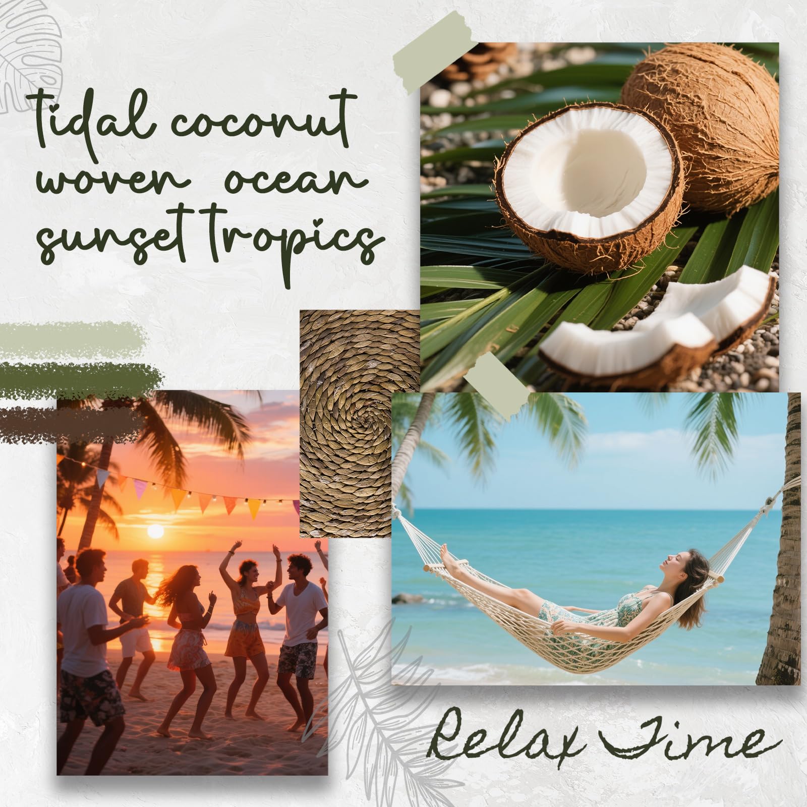 Room Spray, Tidal Coconut, Woven Ocean, Sunset Tropics, Each 4 fl oz