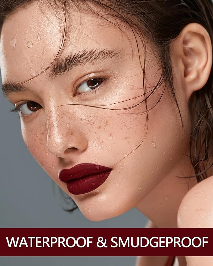 MAKI YIKA Dark Brown Lipstick Matte for Women Color Stay Long Lasting Lipsticks