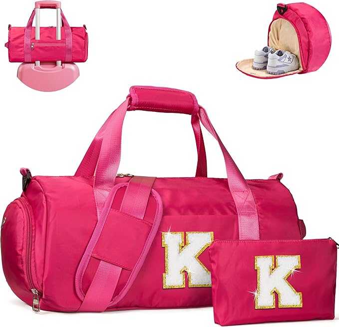 Vogewood Gifts for Grandkids, Girls Ballet Dance Bag with Makeup Pouch