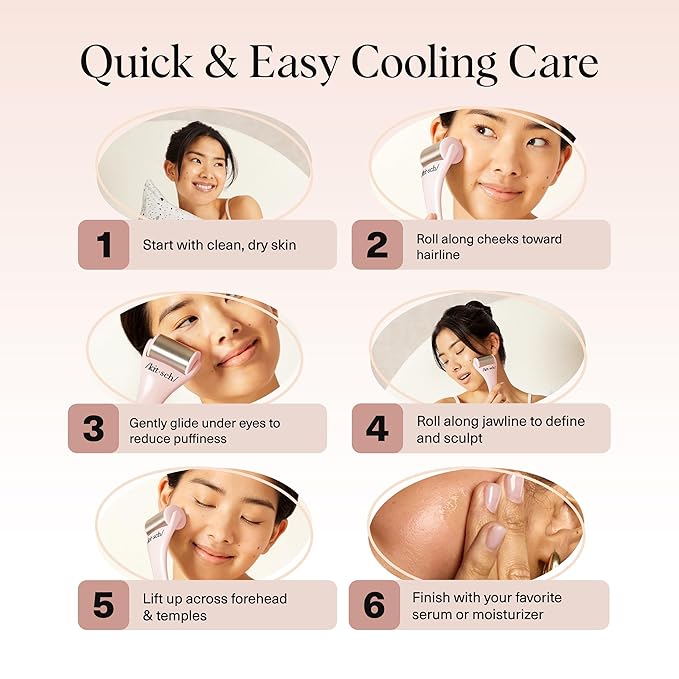 Kitsch Ice Roller for Face – Cooling Face Rollers for Women & Men - Pink