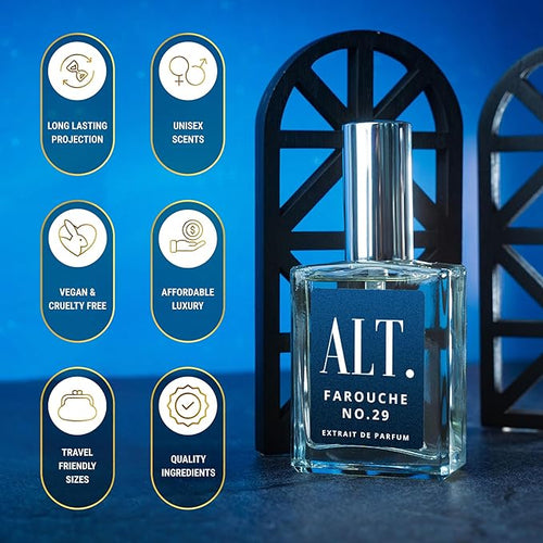 ALT. FRAGRANCES Farouche No. 29 - Inspired by Sauwage, Perfume for Men, Extrait de Parfum, Long Lasting Bold Citrus Vanilla Cologne, 100ml