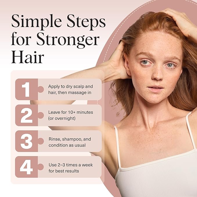 Kitsch Rosemary Oil for Hair Growth -With Castor Oil, Biotin & Jojoba- 60mL