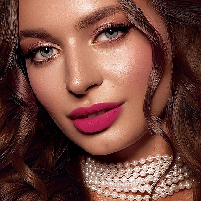 MAKI YIKA Rose Pink Lipstick Matte for Women Color Stay Long Lasting Lipsticks