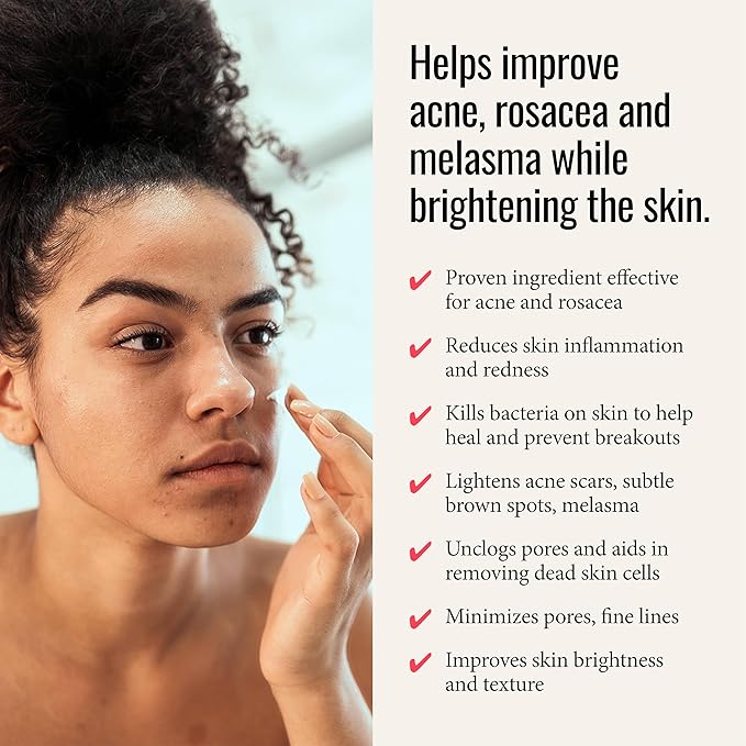Foundation Skincare Azelaic Acid for Face 14% (1 Fl Oz) – Dermatologist Formula for Uneven and Blemish-Prone Skin - Azalecic Acid Cream Supports Balanced Tone & Smooth Texture for Men & Women