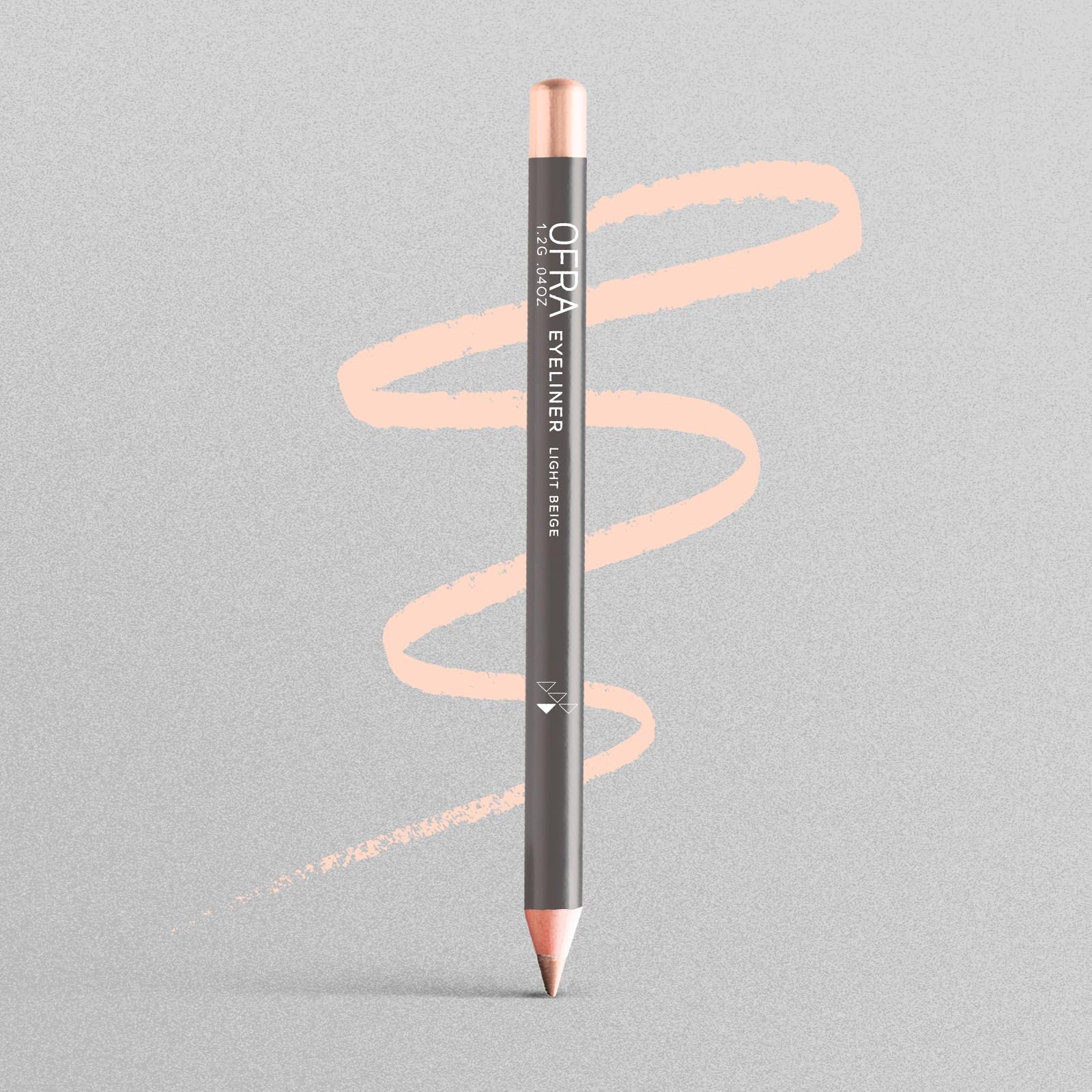 Ofra Eyeliner Pencil - Light Beige | Precision Beige for Bold, Long-Lasting Looks | Waterproof and Smudge-Proof Formula | Easy Glide Application for Intense Definition and All-Day Wear