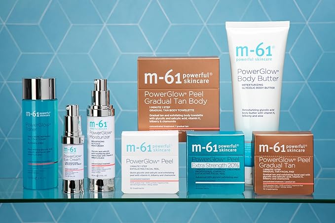 m-61 PowerGlow Peel Exfoliating Facial Peel, 10 Treatments