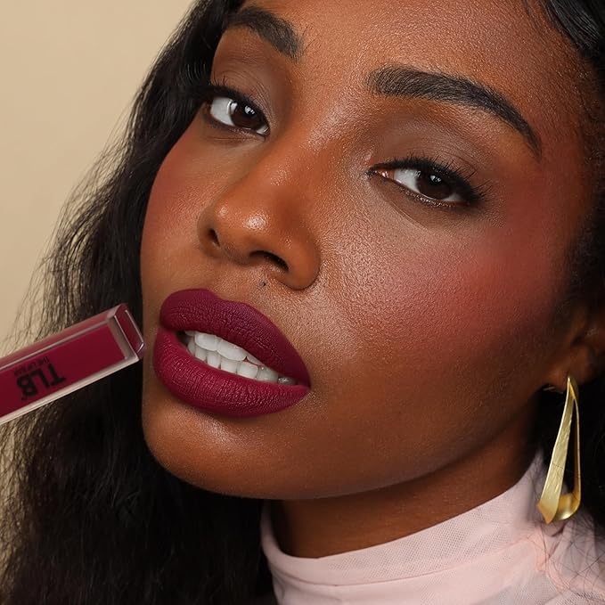 The Lip Bar - Nonstop Liquid Matte Lipstick Mini 2-Pack, Muse (Deep Berry) + Rebel (Deep Burgundy) - High Pigment - One Swipe - Long Lasting - Jojoba Oil & Vitamin E - Vegan -.24 fl oz