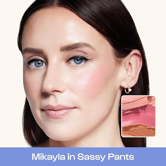 Alleyoop Stack The Odds – All-in-One Cream Makeup Palette with Blush, Contour, Bronzer & Highlighter, Stackable Face Palette for Natural Color, Easy Touch-Ups & Travel Makeup Convenience, Sassy Pants