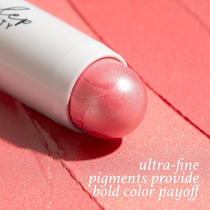 Julep Skip The Brush Cream to Powder Blush Stick - Golden Guava - 2-in-1 Cream Blush and Lip Color Stick - Blendable, Buildable Cheek Formula, No Brush Required, Cruelty-Free, For All Skin Types