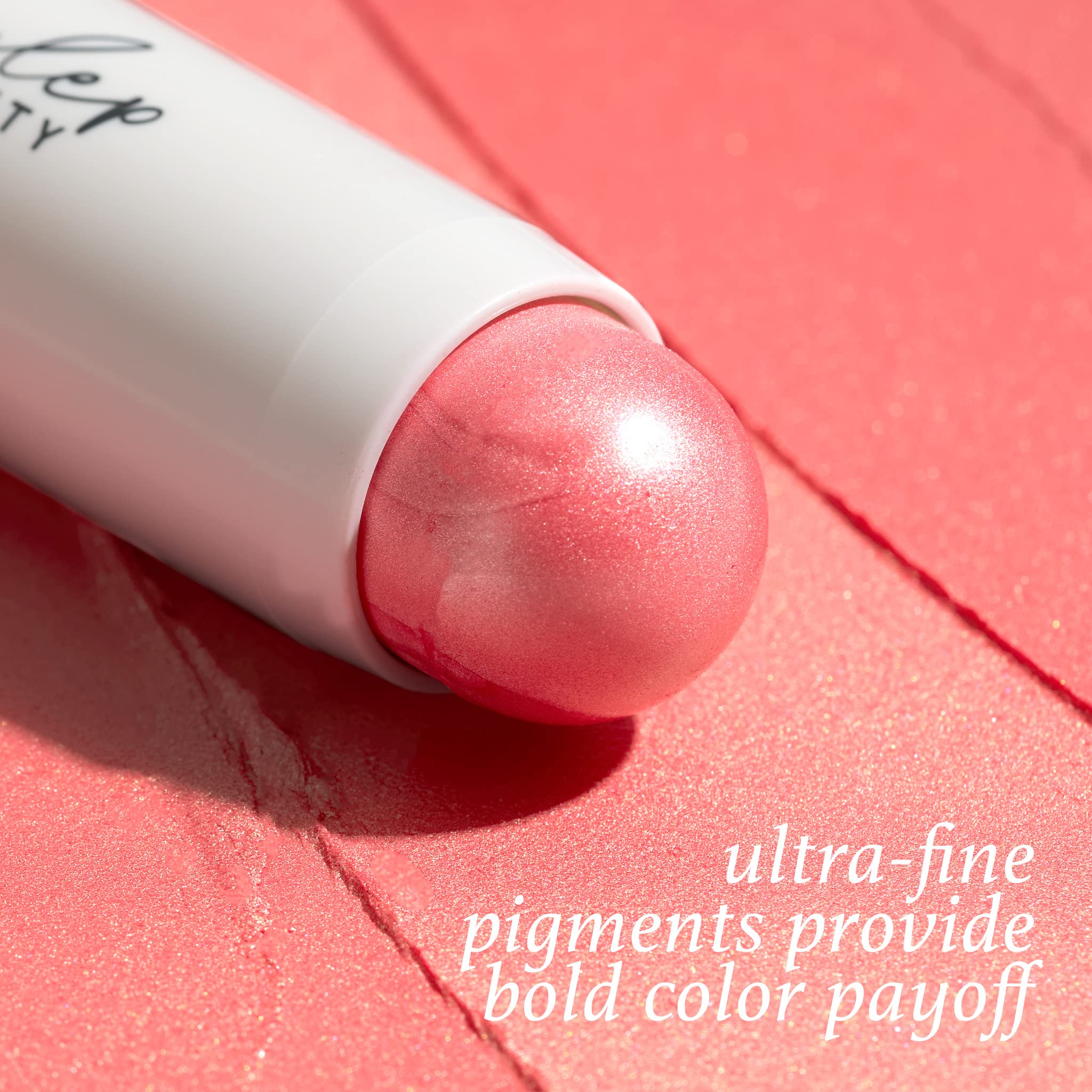 Julep Skip The Brush Cream to Powder Blush Stick - Golden Guava - 2-in-1 Cream Blush and Lip Color Stick - Blendable, Buildable Cheek Formula, No Brush Required, Cruelty-Free, For All Skin Types