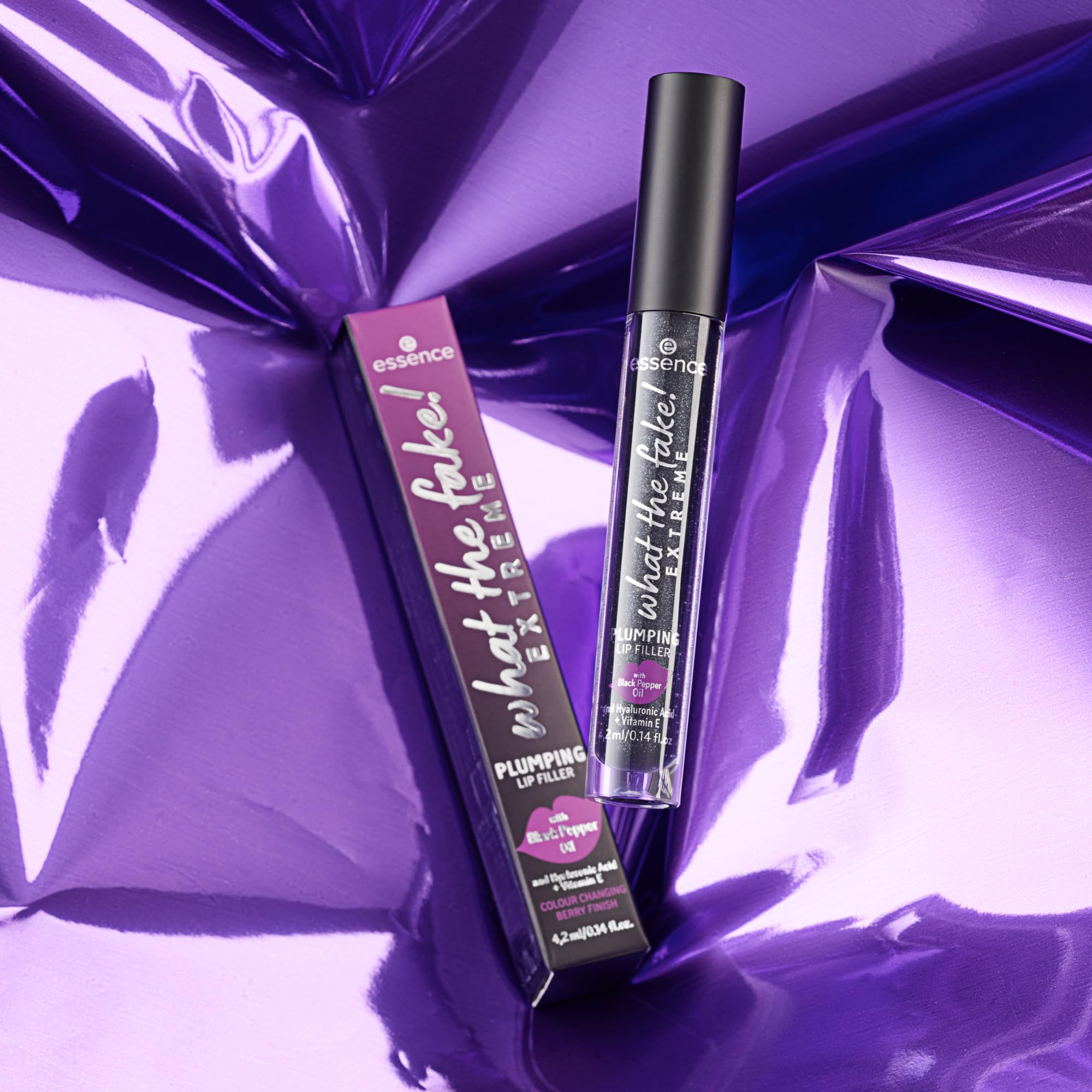 essence | What the Fake! Plumping Lip Filler | Vegan & Cruelty Free Lip Gloss (03 | Pepper Me Up!)