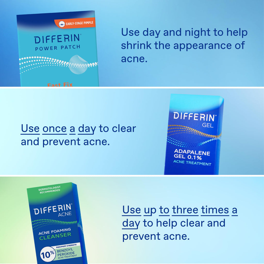 Differin Acne Treatment Pimple Patches, Salicylic Acid & Centella, 36 ct
