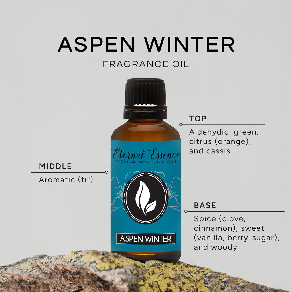 Eternal Essence Oils Aspen Winter 30ml Premium Fragrance Oil - for Candle, Soap Making, Aromatherapy, Diffusers, Home Care, & Humidifiers