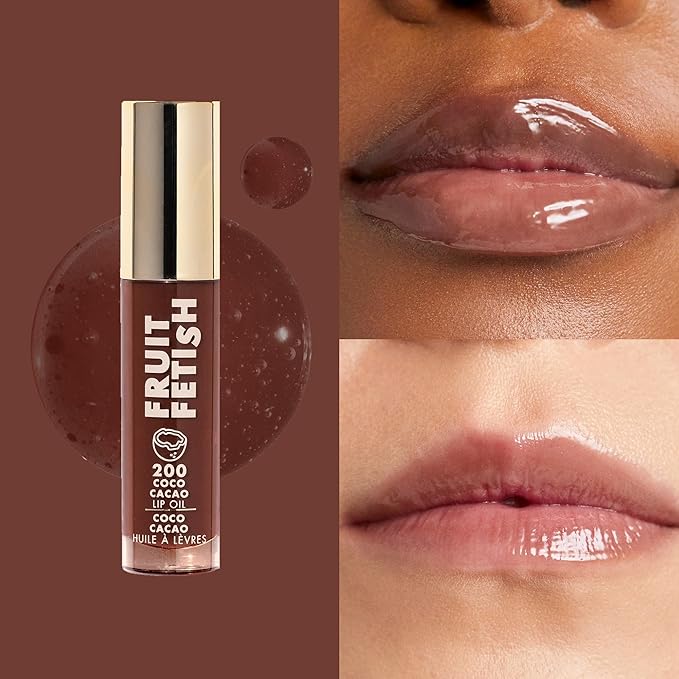 Milani Fruit Fetish Lip Oil, Tinted Hydrating Lip Gloss - Coco Cacao
