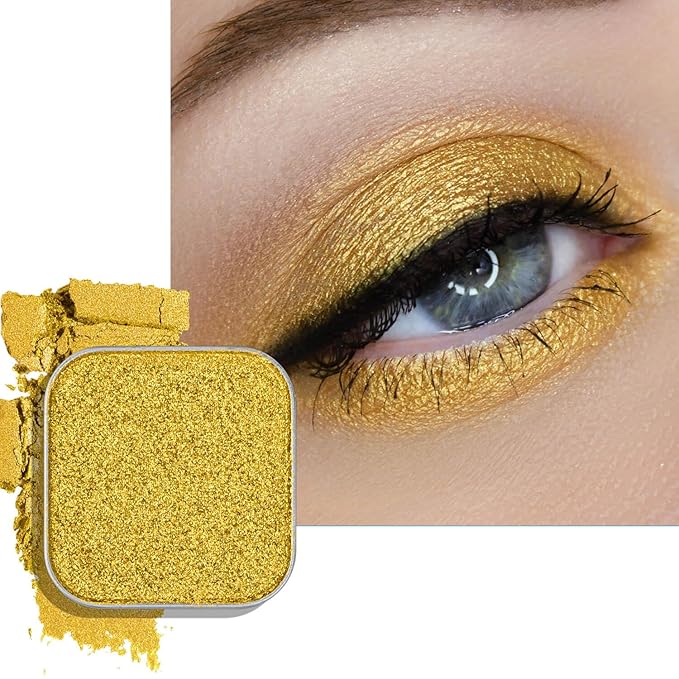 Fillwie Yellow Gold Shimmer Eyeshadow Single Refill - Meadow Glow (Gold)