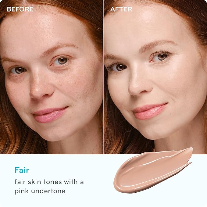pūrlisse Perfect Glow BB Cream SPF 30 - Luminous Matte Tinted Moisturizer with SPF - Korean Skin Care Formula with Goji & Hawthorn Berry to Hydrate, Brighten & Even Skin - Fair (1.4 oz)