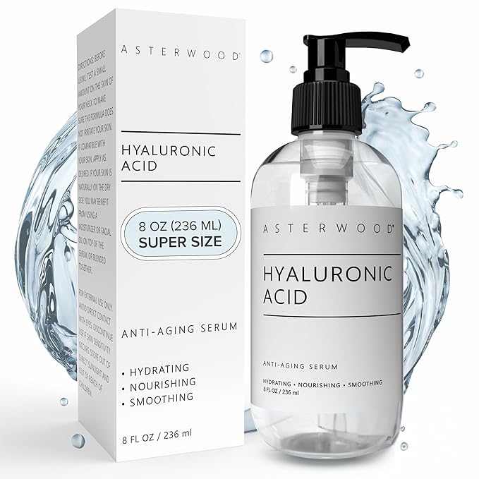Asterwood Pure Hyaluronic Acid Serum for Face, Anti-Aging & Hydrating