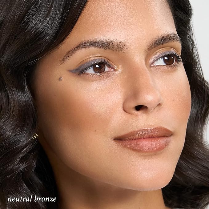 Skip The Brush Cream to Powder Bronzer Stick - Neutral Bronze - 2-in-1 Cream Bronzer and Contour Stick for the Face - Blendable, Buildable, No Brush Needed - Cruelty-Free, Dewy, All Skin Types