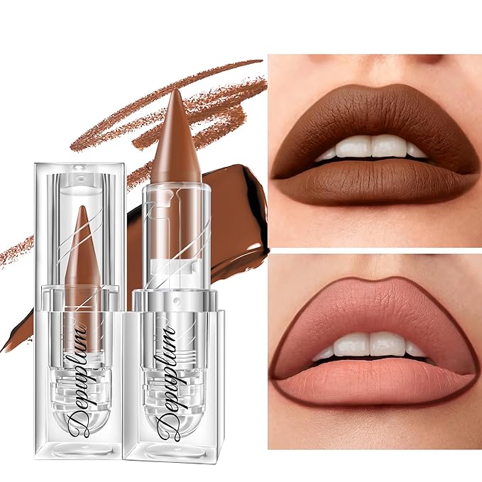 Depuplum Nude Lipstick Gradient Matte Lipsticks Lip Liner Combo
