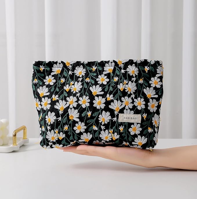 getgto 2 Pcs Makeup Bags, Large Cosmetic Bag Travel Toiletry Bag