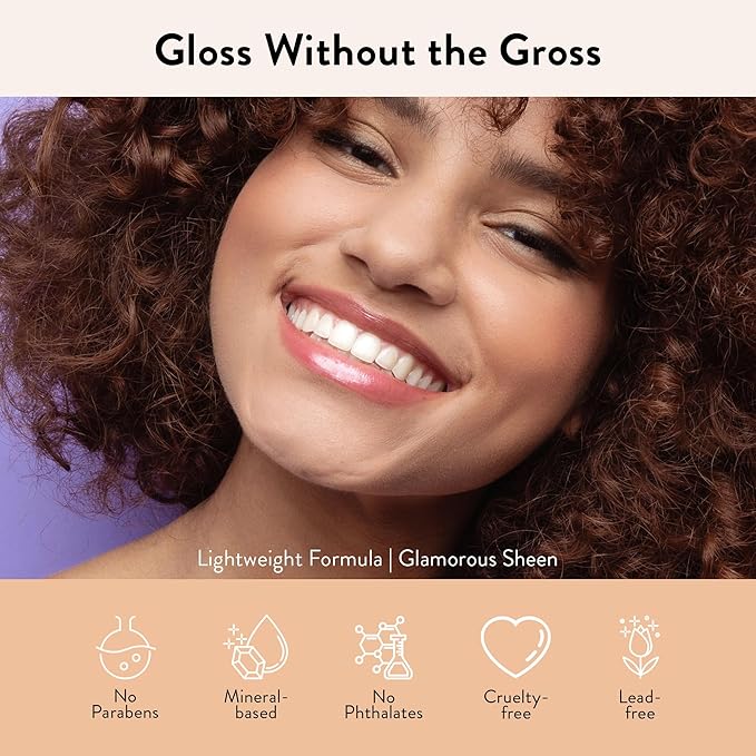 Juwel Cosmetics Luminizing Lip Gloss – Hydrating & Moisturizing for Dry Lips with Beeswax, Castor Oil & Vitamin E, Smooth Finish Tinted Lip Gloss for Women, Vegan, Elixir