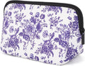 AJLTPA Waterproof Neoprene Cosmetic Bag, Flowers Like China