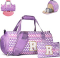 Vogewood Initial Party Favors for Teenager, Girl Glitter Travel Duffle Bag